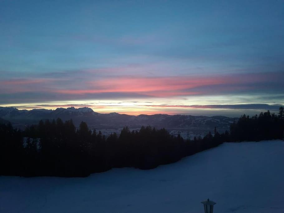 Grosszuegige Ferienwohnung Am Skigebiet Boedele Mit Rheintalblick 도른비른 외부 사진