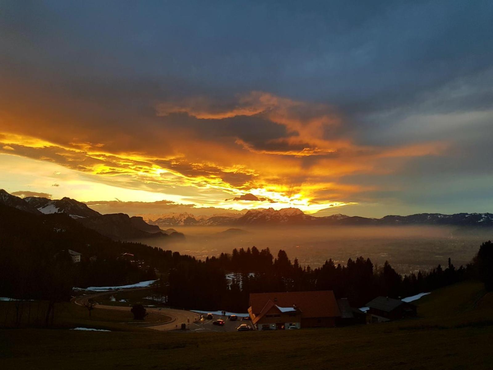 Grosszuegige Ferienwohnung Am Skigebiet Boedele Mit Rheintalblick 도른비른 외부 사진